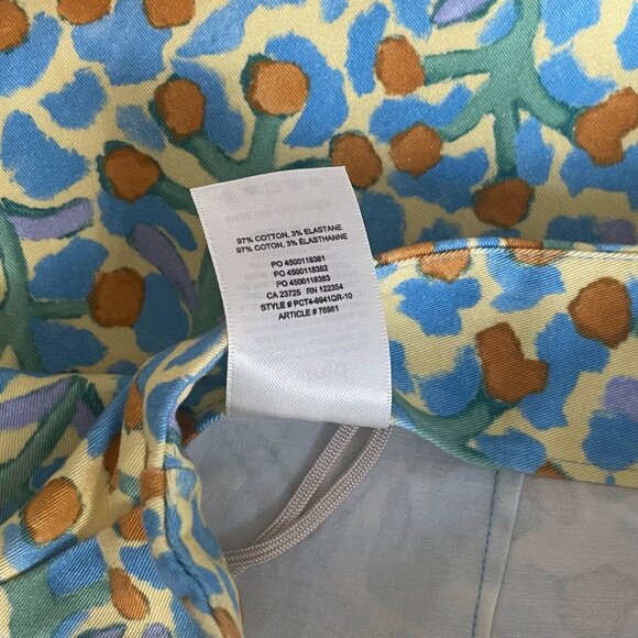 Aritzia Wilfred Floral Print Muse Pants High Rise Cropped Ankle Length Size2 New - Picture 9 of 9